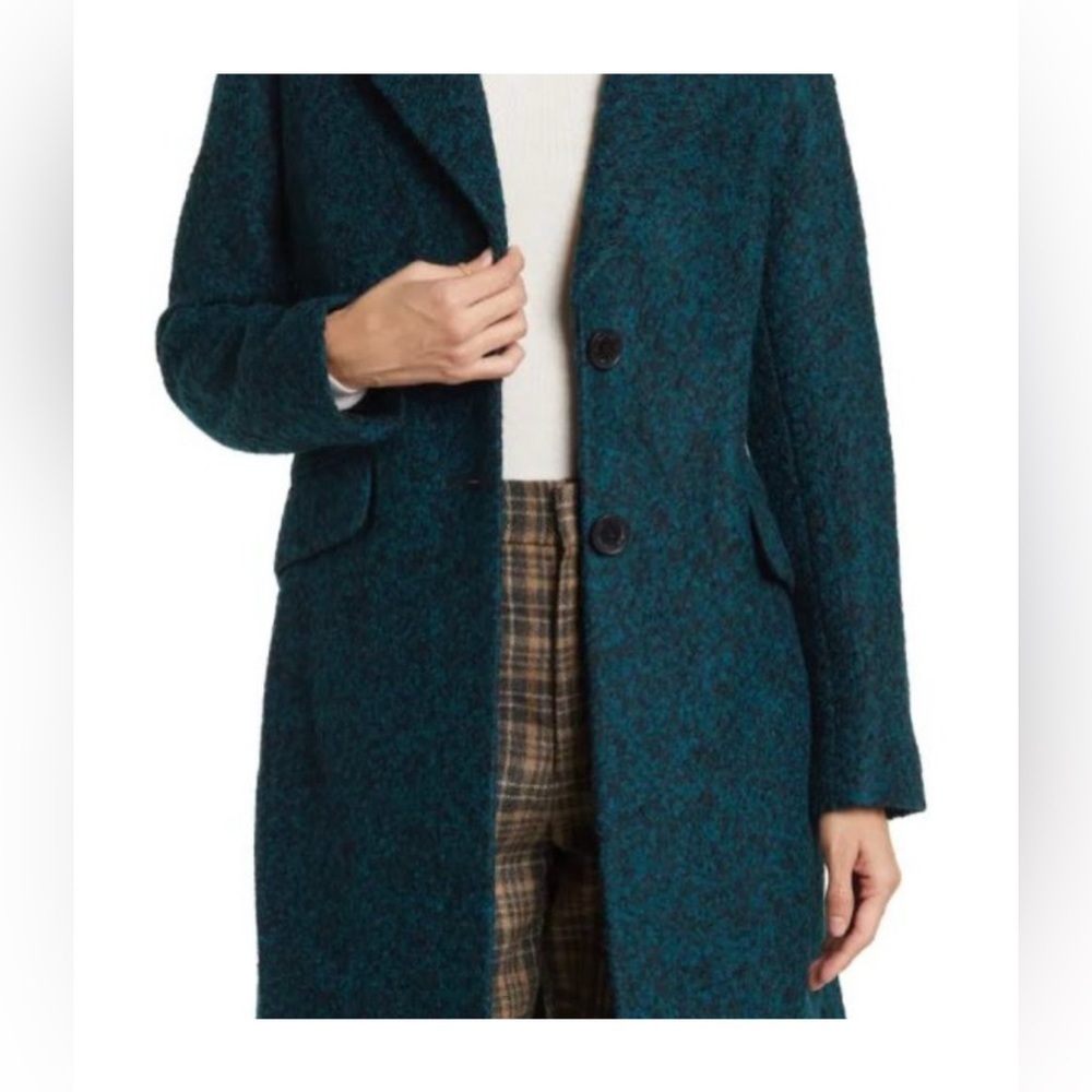 Sam Edelman Dark Teal Pea Coat